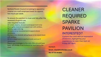 Cleaner wanted